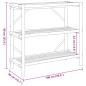 vidaXL Regal mit 3 Böden 100x40x90 cm Bambus vidaXL Regal mit 3 Böden 100x40x90 cm Bambus