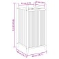 vidaXL Pflanzkübel 40x40x80 cm Bambus vidaXL Pflanzkübel 40x40x80 cm Bambus