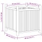 vidaXL Pflanzkübel 40x40x40 cm Bambus vidaXL Pflanzkübel 40x40x40 cm Bambus