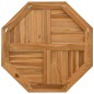 vidaXL Tischplatte 70x70x2,5 cm Achteckig Massivholz Teak vidaXL Tischplatte 70x70x2,5 cm Achteckig Massivholz Teak