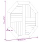 vidaXL Tischplatte 70x70x2,5 cm Achteckig Massivholz Teak vidaXL Tischplatte 70x70x2,5 cm Achteckig Massivholz Teak