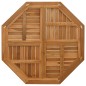 vidaXL Tischplatte 90x90x2,5 cm Achteckig Massivholz Teak vidaXL Tischplatte 90x90x2,5 cm Achteckig Massivholz Teak