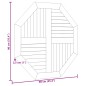 vidaXL Tischplatte 90x90x2,5 cm Achteckig Massivholz Teak vidaXL Tischplatte 90x90x2,5 cm Achteckig Massivholz Teak