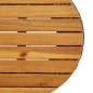 vidaXL Garten-Beistelltisch Trommelform Grau Poly Rattan & Massivholz vidaXL Garten-Beistelltisch Trommelform Grau Poly Rattan & Massivholz