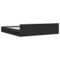 vidaXL Bettgestell mit Schubladen Schwarz 200x200 cm Holzwerkstoff vidaXL Bettgestell mit Schubladen Schwarz 200x200 cm Holzwerkstoff