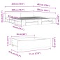 vidaXL Bettgestell mit Schubladen Schwarz 200x200 cm Holzwerkstoff vidaXL Bettgestell mit Schubladen Schwarz 200x200 cm Holzwerkstoff
