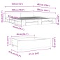 vidaXL Bettgestell mit Schubladen Schwarz 180x200 cm Holzwerkstoff vidaXL Bettgestell mit Schubladen Schwarz 180x200 cm Holzwerkstoff