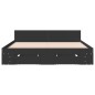 vidaXL Bettgestell mit Schubladen Schwarz 150x200 cm Holzwerkstoff vidaXL Bettgestell mit Schubladen Schwarz 150x200 cm Holzwerkstoff