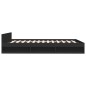 vidaXL Bettgestell mit Schubladen Schwarz 150x200 cm Holzwerkstoff vidaXL Bettgestell mit Schubladen Schwarz 150x200 cm Holzwerkstoff