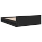 vidaXL Bettgestell mit Schubladen Schwarz 150x200 cm Holzwerkstoff vidaXL Bettgestell mit Schubladen Schwarz 150x200 cm Holzwerkstoff