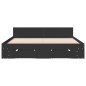 vidaXL Bettgestell mit Schubladen Schwarz 140x200 cm Holzwerkstoff vidaXL Bettgestell mit Schubladen Schwarz 140x200 cm Holzwerkstoff