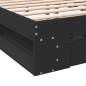 vidaXL Bettgestell mit Schubladen Schwarz 140x200 cm Holzwerkstoff vidaXL Bettgestell mit Schubladen Schwarz 140x200 cm Holzwerkstoff
