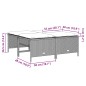 vidaXL Gartenhocker mit Kissen 4 Stk. Hellgrau Poly Rattan vidaXL Gartenhocker mit Kissen 4 Stk. Hellgrau Poly Rattan