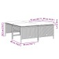 vidaXL Gartenhocker mit Kissen 4 Stk. Beige Poly Rattan vidaXL Gartenhocker mit Kissen 4 Stk. Beige Poly Rattan