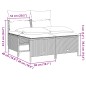 vidaXL 4-tlg. Garten-Sofagarnitur mit Kissen Schwarz Poly Rattan vidaXL 4-tlg. Garten-Sofagarnitur mit Kissen Schwarz Poly Rattan