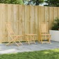 vidaXL Gartenstühle 2 Stk. Klappbar 46x66x99 cm Bambus vidaXL Gartenstühle 2 Stk. Klappbar 46x66x99 cm Bambus