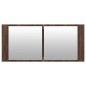 vidaXL LED-Spiegelschrank Braun Eichen-Optik 100x12x45 cm vidaXL LED-Spiegelschrank Braun Eichen-Optik 100x12x45 cm