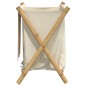 vidaXL Wäschekorb Cremeweiß 45x55x63,5 cm Bambus vidaXL Wäschekorb Cremeweiß 45x55x63,5 cm Bambus