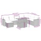 vidaXL 9-tlg. Garten-Sofagarnitur mit Kissen Beige Poly Rattan vidaXL 9-tlg. Garten-Sofagarnitur mit Kissen Beige Poly Rattan