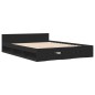 vidaXL Bettgestell mit Schubladen Schwarz 120x190 cm Holzwerkstoff vidaXL Bettgestell mit Schubladen Schwarz 120x190 cm Holzwerkstoff