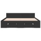 vidaXL Bettgestell mit Schubladen Schwarz 120x190 cm Holzwerkstoff vidaXL Bettgestell mit Schubladen Schwarz 120x190 cm Holzwerkstoff