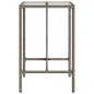 vidaXL Garten-Bartisch Grau 70x70x110 cm Poly Rattan vidaXL Garten-Bartisch Grau 70x70x110 cm Poly Rattan