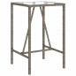 vidaXL Garten-Bartisch Grau 70x70x110 cm Poly Rattan vidaXL Garten-Bartisch Grau 70x70x110 cm Poly Rattan