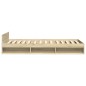 vidaXL Bettgestell mit Schublade Sonoma-Eiche 75x190 cm Holzwerkstoff vidaXL Bettgestell mit Schublade Sonoma-Eiche 75x190 cm Holzwerkstoff
