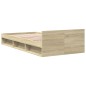 vidaXL Bettgestell mit Schublade Sonoma-Eiche 75x190 cm Holzwerkstoff vidaXL Bettgestell mit Schublade Sonoma-Eiche 75x190 cm Holzwerkstoff