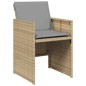 vidaXL 7-tlg. Garten-Essgruppe mit Kissen Beigemischung Poly Rattan vidaXL 7-tlg. Garten-Essgruppe mit Kissen Beigemischung Poly Rattan