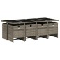 vidaXL 9-tlg. Garten-Essgruppe mit Kissen Grau Poly Rattan vidaXL 9-tlg. Garten-Essgruppe mit Kissen Grau Poly Rattan