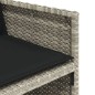 vidaXL 11-tlg. Garten-Essgruppe mit Kissen Hellgrau Poly Rattan vidaXL 11-tlg. Garten-Essgruppe mit Kissen Hellgrau Poly Rattan