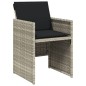 vidaXL 13-tlg. Garten-Essgruppe mit Kissen Hellgrau Poly Rattan vidaXL 13-tlg. Garten-Essgruppe mit Kissen Hellgrau Poly Rattan
