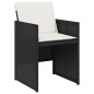 vidaXL 13-tlg. Garten-Essgruppe mit Kissen Schwarz Poly Rattan vidaXL 13-tlg. Garten-Essgruppe mit Kissen Schwarz Poly Rattan