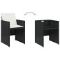 vidaXL 13-tlg. Garten-Essgruppe mit Kissen Schwarz Poly Rattan vidaXL 13-tlg. Garten-Essgruppe mit Kissen Schwarz Poly Rattan