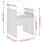 vidaXL 13-tlg. Garten-Essgruppe mit Kissen Schwarz Poly Rattan vidaXL 13-tlg. Garten-Essgruppe mit Kissen Schwarz Poly Rattan