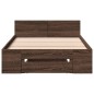 vidaXL Bettgestell mit Schublade Braun Eiche 75x190 cm Holzwerkstoff vidaXL Bettgestell mit Schublade Braun Eiche 75x190 cm Holzwerkstoff
