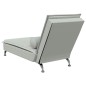 vidaXL Massage-Chaiselongue mit Nackenrolle Hellgrau Samt vidaXL Massage-Chaiselongue mit Nackenrolle Hellgrau Samt