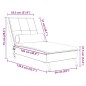 vidaXL Massage-Chaiselongue mit Nackenrolle Hellgrau Samt vidaXL Massage-Chaiselongue mit Nackenrolle Hellgrau Samt