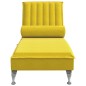 vidaXL Massage-Chaiselongue mit Nackenrolle Gelb Samt vidaXL Massage-Chaiselongue mit Nackenrolle Gelb Samt