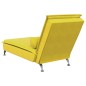 vidaXL Massage-Chaiselongue mit Nackenrolle Gelb Samt vidaXL Massage-Chaiselongue mit Nackenrolle Gelb Samt