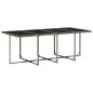 vidaXL 9-tlg. Garten-Essgruppe mit Kissen Grau Poly Rattan vidaXL 9-tlg. Garten-Essgruppe mit Kissen Grau Poly Rattan