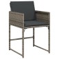 vidaXL 9-tlg. Garten-Essgruppe mit Kissen Grau Poly Rattan vidaXL 9-tlg. Garten-Essgruppe mit Kissen Grau Poly Rattan