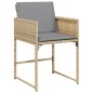 vidaXL 9-tlg. Garten-Essgruppe mit Kissen Beigemischung Poly Rattan vidaXL 9-tlg. Garten-Essgruppe mit Kissen Beigemischung Poly Rattan