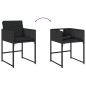 vidaXL 13-tlg. Garten-Essgruppe mit Kissen Schwarz Poly Rattan vidaXL 13-tlg. Garten-Essgruppe mit Kissen Schwarz Poly Rattan
