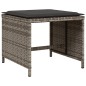 vidaXL 17-tlg. Garten-Essgruppe mit Kissen Grau Poly Rattan vidaXL 17-tlg. Garten-Essgruppe mit Kissen Grau Poly Rattan