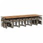 vidaXL 17-tlg. Garten-Essgruppe mit Kissen Grau Poly Rattan vidaXL 17-tlg. Garten-Essgruppe mit Kissen Grau Poly Rattan