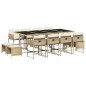 vidaXL 13-tlg. Garten-Essgruppe mit Kissen Beige Poly Rattan vidaXL 13-tlg. Garten-Essgruppe mit Kissen Beige Poly Rattan