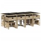 vidaXL 13-tlg. Garten-Essgruppe mit Kissen Beige Poly Rattan vidaXL 13-tlg. Garten-Essgruppe mit Kissen Beige Poly Rattan