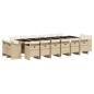 vidaXL 17-tlg. Garten-Essgruppe mit Kissen Beige Poly Rattan vidaXL 17-tlg. Garten-Essgruppe mit Kissen Beige Poly Rattan